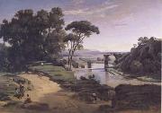Jean Baptiste Camille  Corot, Le pont d'Auguste a Narni (mk11)